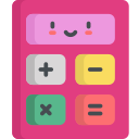 pink kid calculator